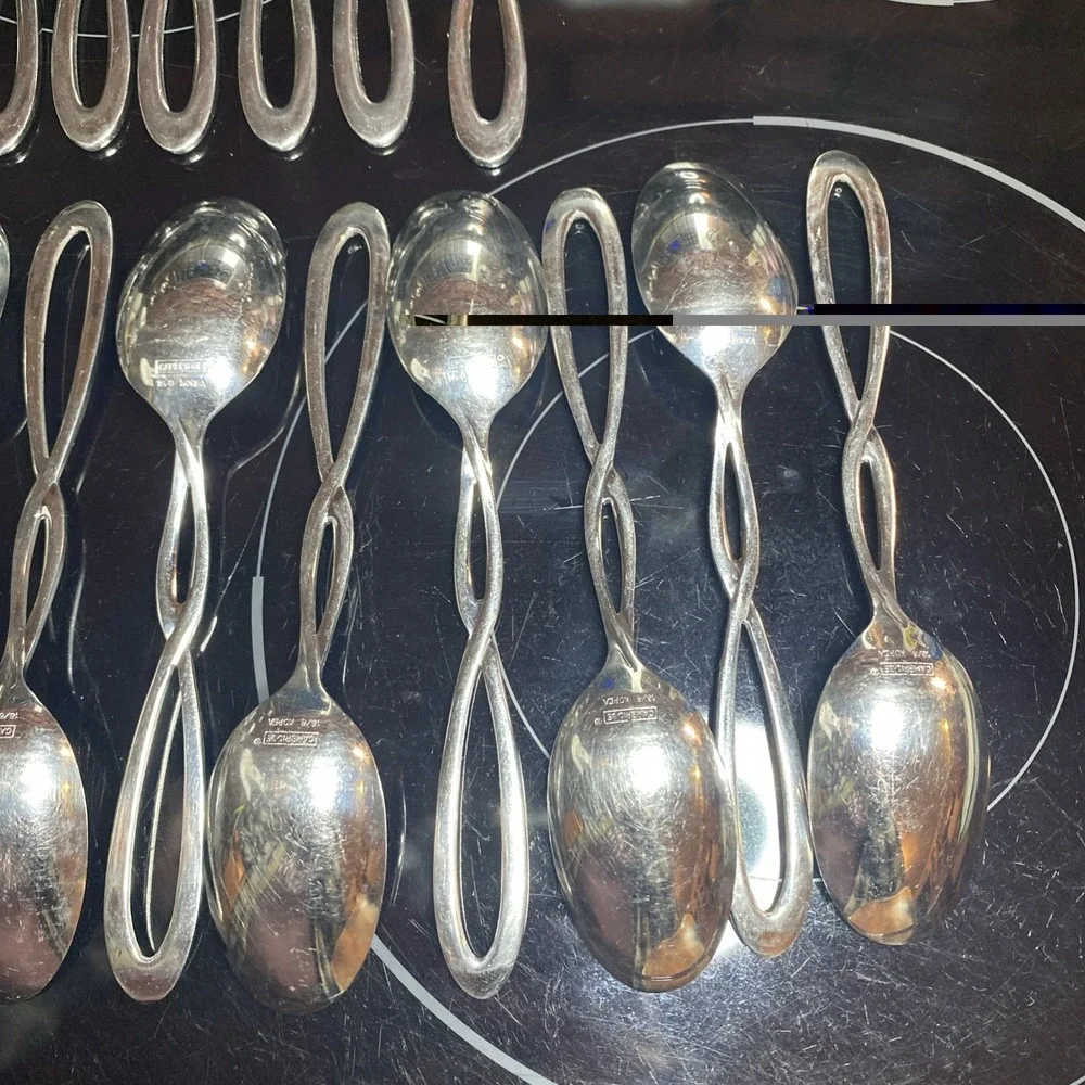 Cambridge Allusion‎ Infinity 24 Pc Lot 11 Knives 13 Larger Spoons